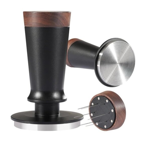 Espresso Tamper w/ WDT  Tool Coffee Tamper w/ Stainless Steel Spiral, 58mm, New - Picture 1 of 7